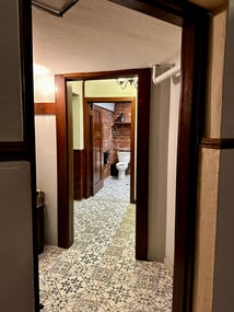 Hallway leading from Sanctuary Theatre to accesible washrooms