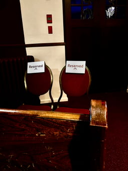 Reserved seating in Sanctuary Theatre