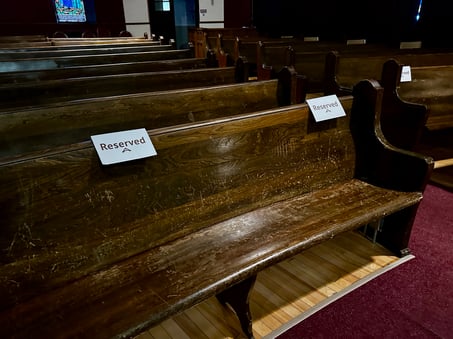 Reserved Accesible seats in Sanctuary Theatre